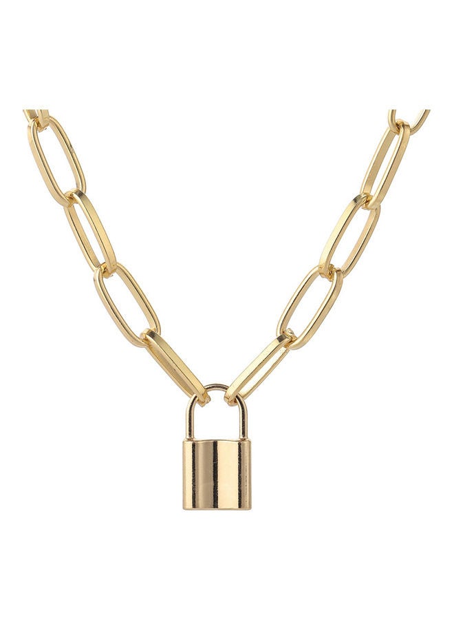 Generic - Lock Pendant Alloy Chain Necklace - Image 1
