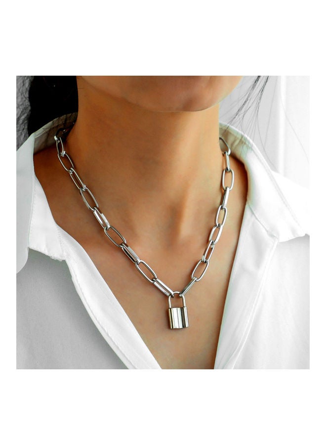 Generic - Lock Pendant Alloy Chain Necklace - Image 1