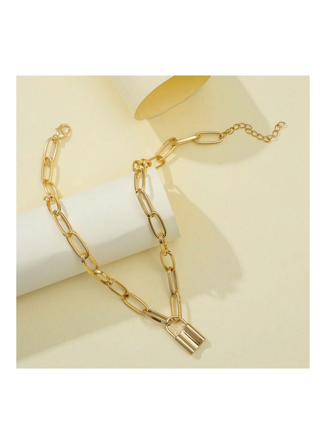 Generic - Lock Pendant Alloy Chain Necklace - Image 1