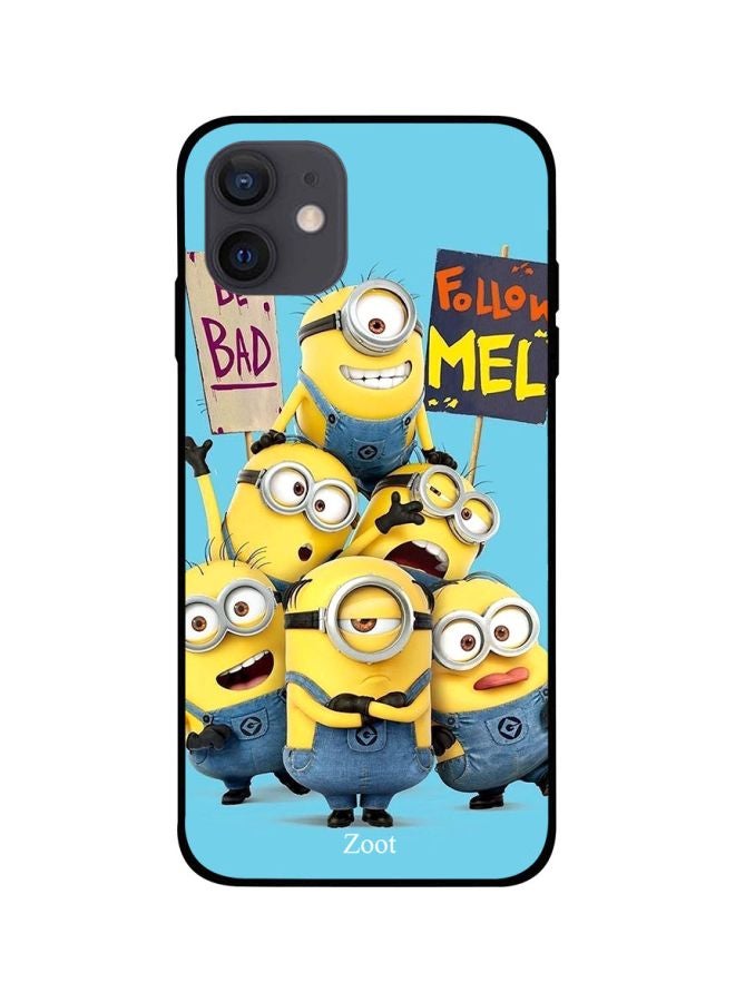 Zoot Minions Printed Case Cover -for Apple iPhone 12 mini Yellow/Blue/White Yellow/Blue/White  - Image 1