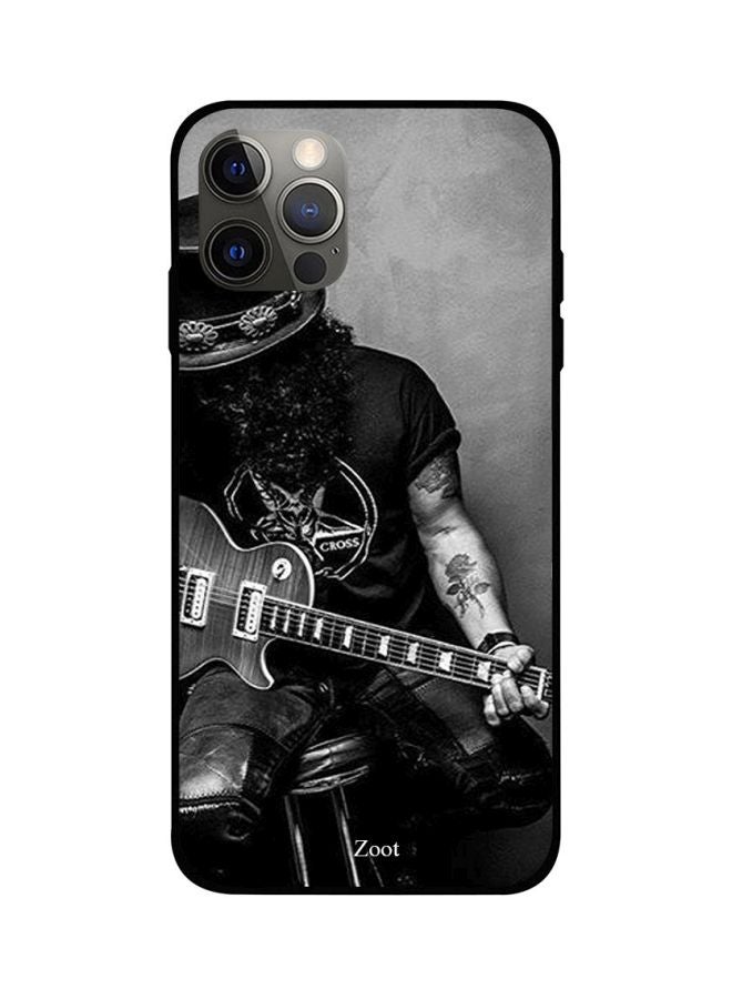 Guitar Printed Case -for Apple iPhone 12 Pro Max Grey/Black/Silver Grey/Black/Silver