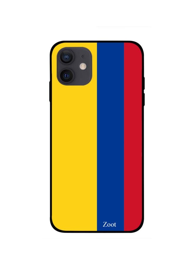 Zoot - Colombia Flag Printed Skin Case Cover -for Apple iPhone 12 mini Blue/Yellow/Red Blue/Yellow/Red - Image 1