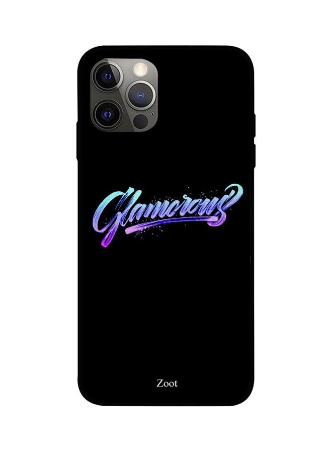 Zoot Glamorous Printed Case Cover -for Apple iPhone 12 Pro Max Black/Blue/Purple Black/Blue/Purple - Image 1
