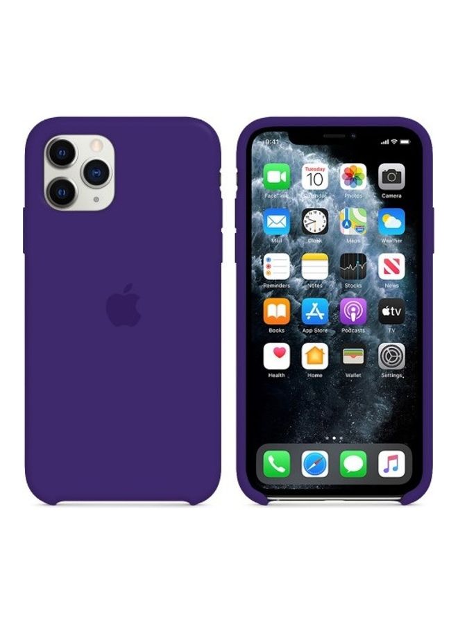 غطاء حماية واق من السيليكون مناسب لهاتف أبل آيفون 12 برو أرجواني - Image 2