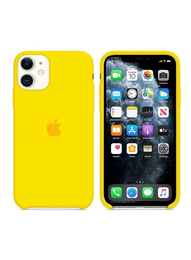 Generic - Protective Case Cover For Apple iPhone 12 Canary Yellow - Image 1