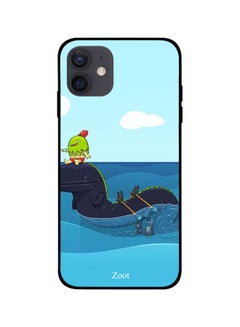 Cartoon Printed Case Cover -for Apple iPhone 12 mini Blue/Green/White Blue/Green/White