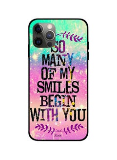 Quote Printed Case Cover -for Apple iPhone 12 Pro Max Pink/Black/Green Pink/Black/Green