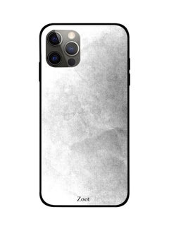 Texture Printed Case Cover -for Apple iPhone 12 Pro Max Grey/White Grey/White