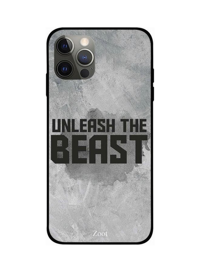 Zoot Unleash The Beast Printed Case Cover -for Apple iPhone 12 Pro Max Grey/Black Grey/Black  - Image 1