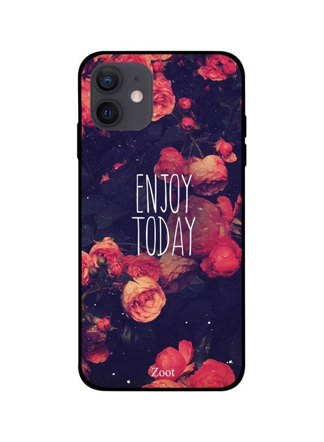 Zoot Floral Printed Skin Case Cover -for Apple iPhone 12 mini Blue/Pink Blue/Pink - Image 1