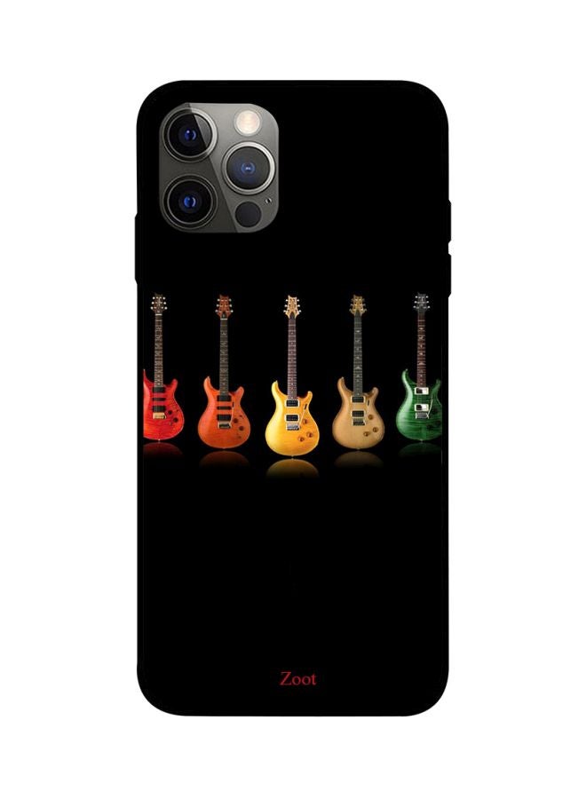 Zoot Guitar Printed Case Cover -for Apple iPhone 12 Pro Black/Orange/Yellow Black/Orange/Yellow - Image 1