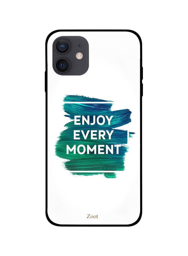 Zoot - Enjoy Every Moment Printed Case Cover -for Apple iPhone 12 mini White/Blue/Green White/Blue/Green - Image 1