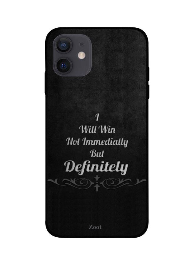 Zoot Quote Printed Case Cover -for Apple iPhone 12 mini Black/White Black/White - Image 1