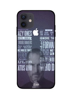 Printed Skin Case Cover -for Apple iPhone 12 Mini Purple/Black Purple/Black