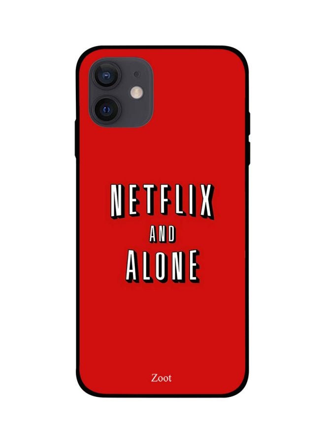 Zoot Printed Skin Case Cover -for Apple iPhone 12 mini Red/White Red/White - Image 1