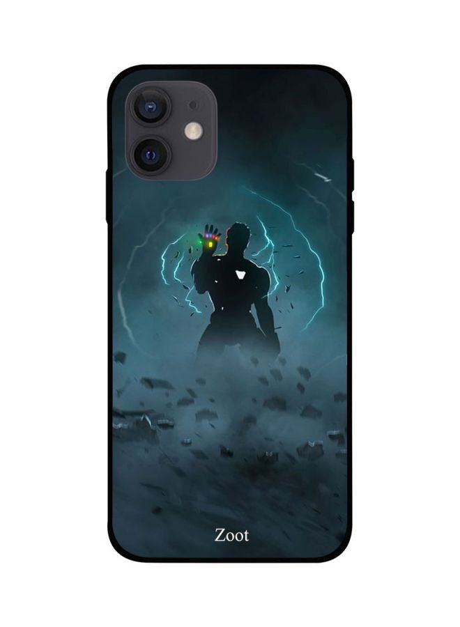 Zoot Printed Case Cover -for Apple iPhone 12 mini Blue/Black Blue/Black - Image 1