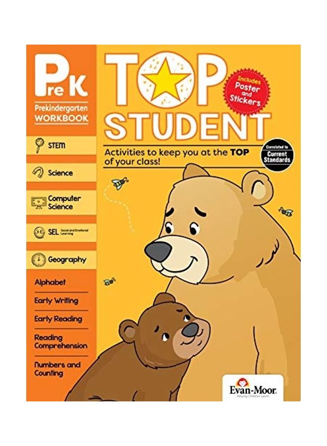 Top Student Grade Pre KG Paperback English by Educational Publishers, Evan-Moor  - Image 1