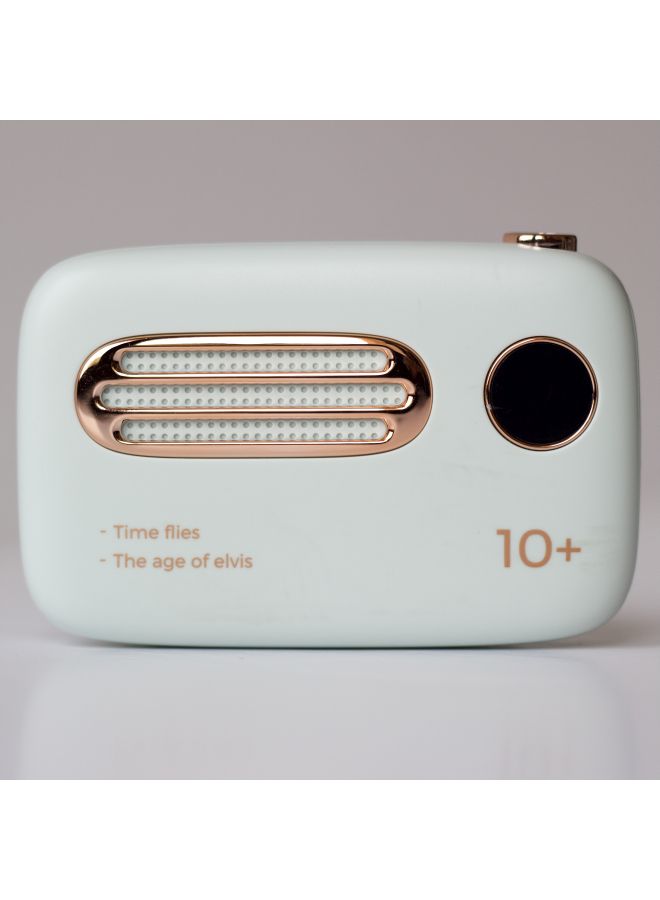 Generic 10000.0 mAh Dual Port Retro Themed Power Bank Sky Blue  - Image 2