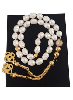 Natural Pearl And Zircon Prayer Beads - v1605002110/N41428696A_1