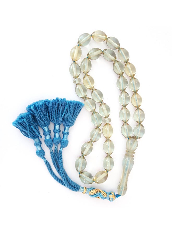 Miracle Empire Natural Light Amber Sand Prayer Beads - Image 2