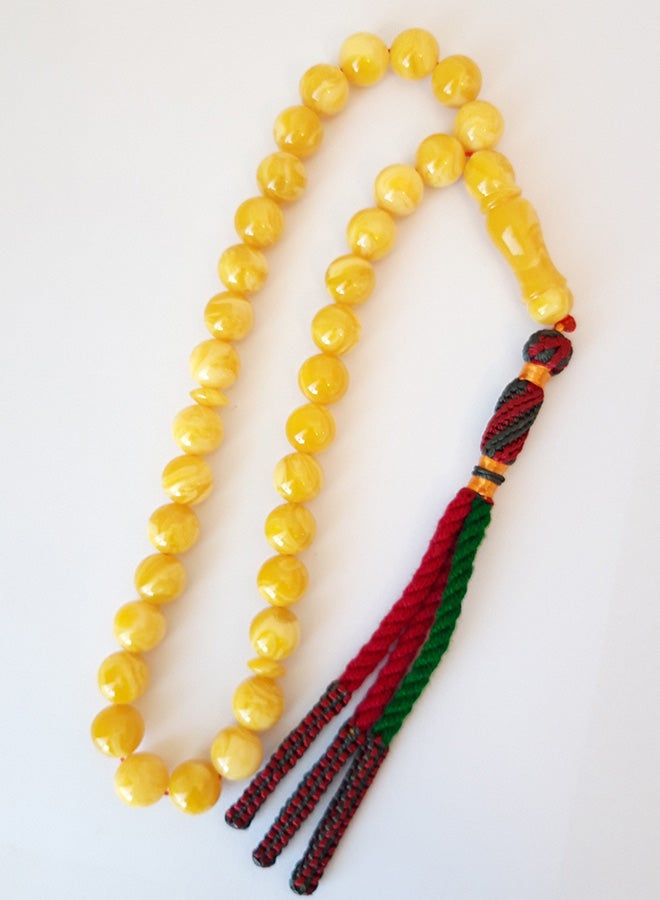 Miracle Empire Natural Amber Sand Prayer Beads  - Image 2