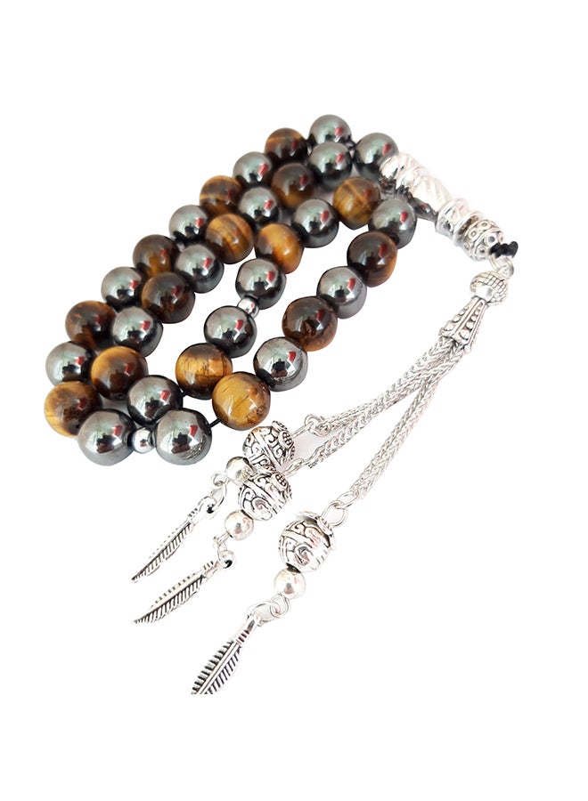 Miracle Empire Natural Hemitate And Tiger Eye Prayer Beads - Image 1