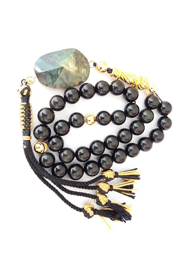 Miracle Empire Natural Onyx And Labradorite Prayer Beads - Image 3