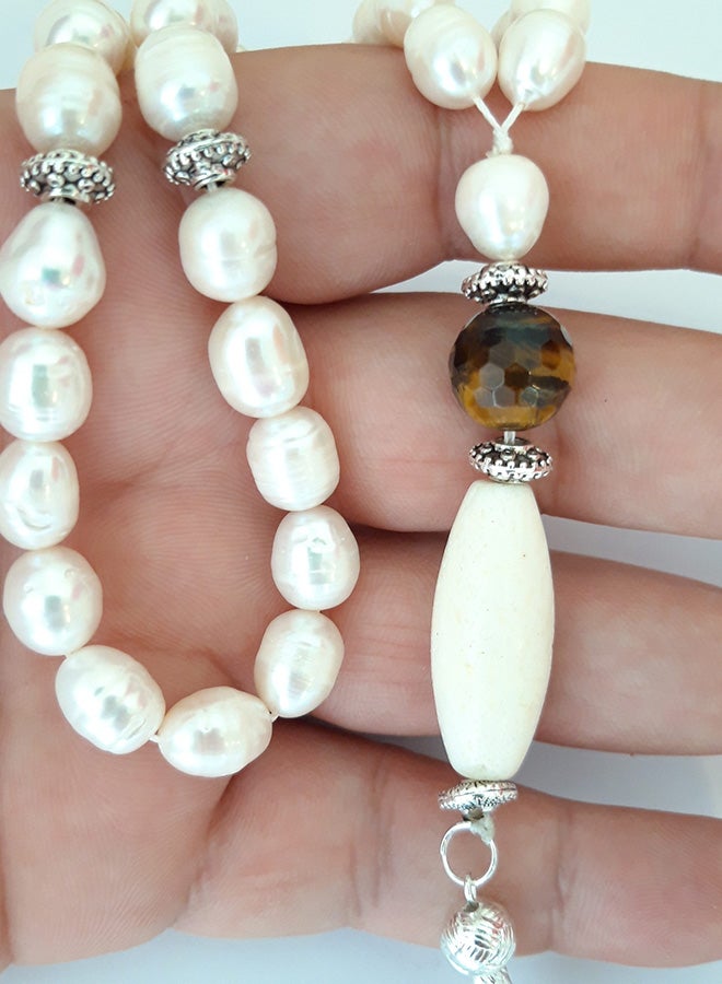 Miracle Empire Natural Amber Sand Prayer Beads  - Image 2