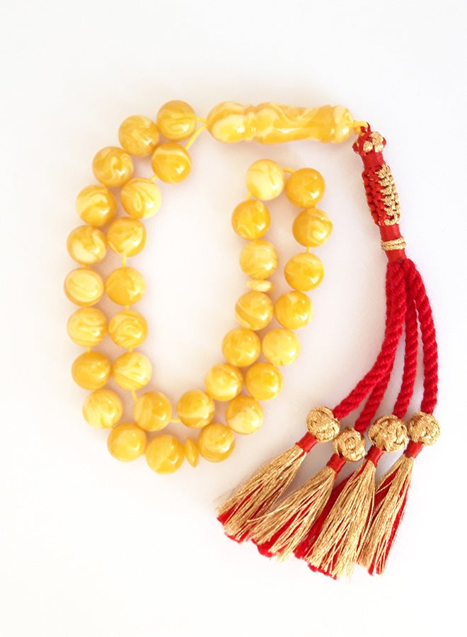 Miracle Empire - Natural Amber Sand Prayer Beads - Image 1