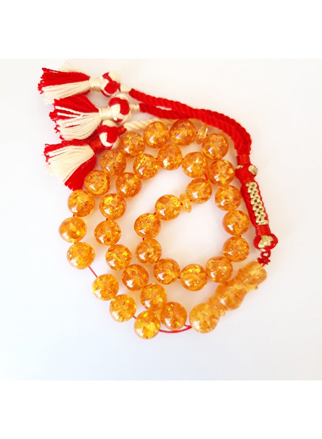 Miracle Empire Natural Sunshine Amber Sand Prayer Beads - Image 2