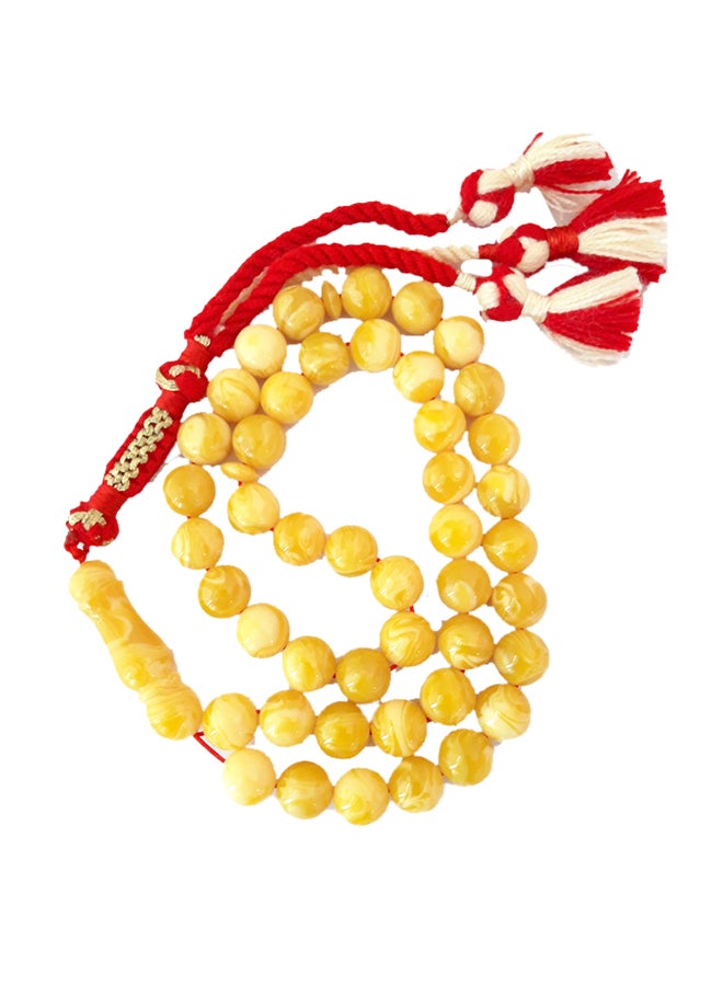 Miracle Empire Natural Amber Sand Seeds Prayer Beads  - Image 1