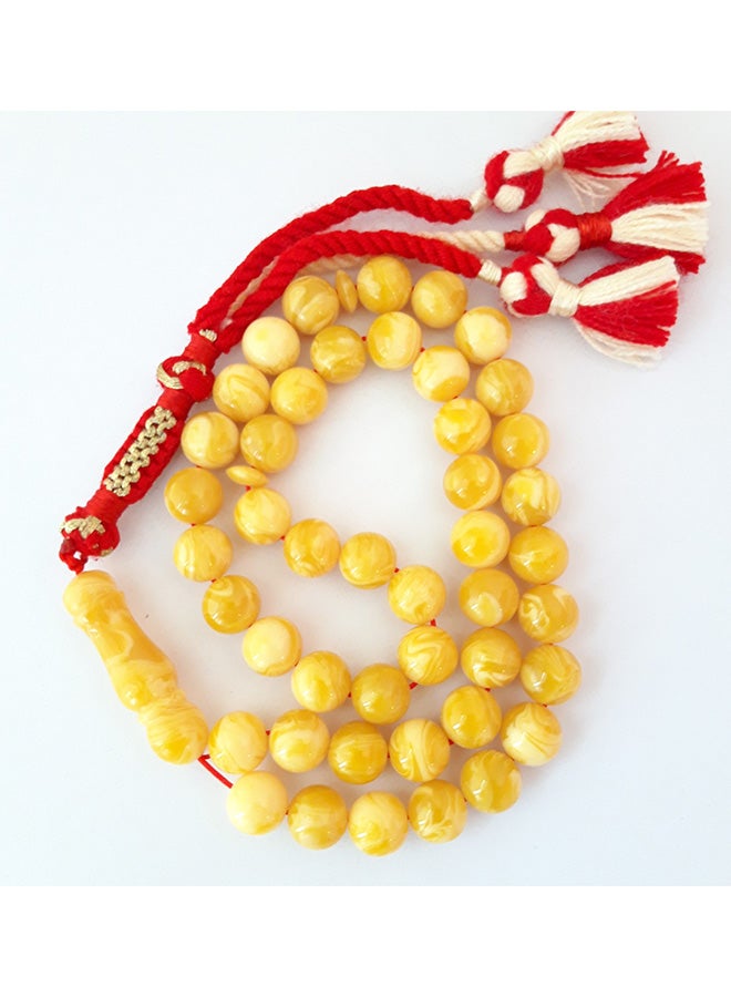 Miracle Empire Natural Amber Sand Seeds Prayer Beads  - Image 2