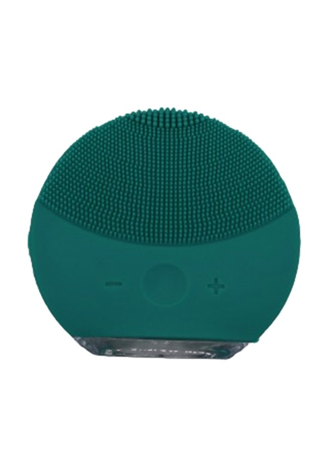 ARTLOOK - Luna Rechargeable Silicone Brush Facial Skin Massager Green 10x9x7cm - Image 1