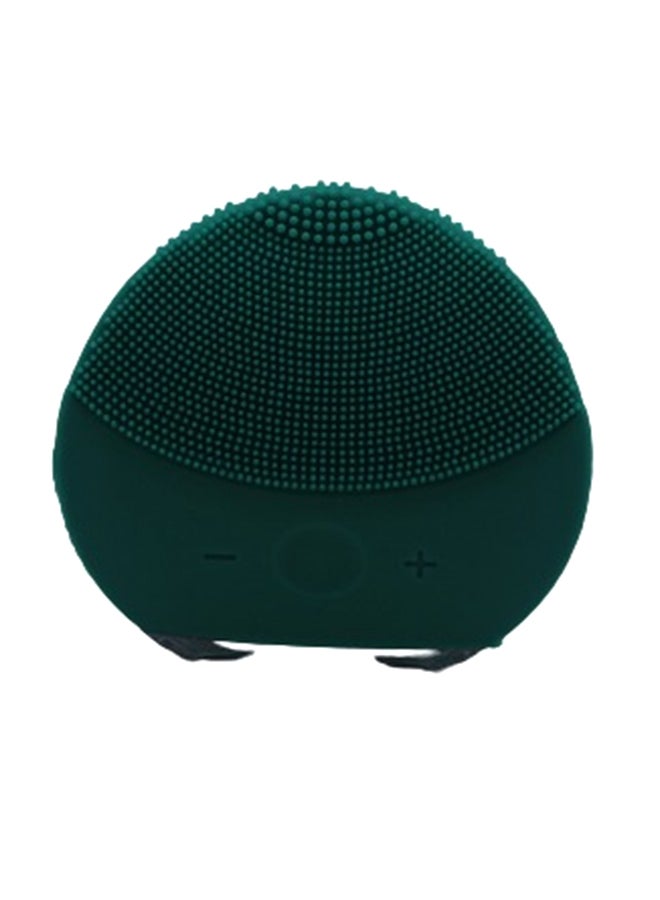 ARTLOOK - Luna Rechargeable Silicone Brush Facial Skin Massager Green 10x9x7cm - Image 1