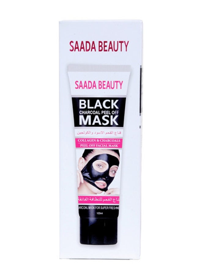 SAADA BEAUTY - Black Mask With Collagen And Charcoal 100ml - Image 1