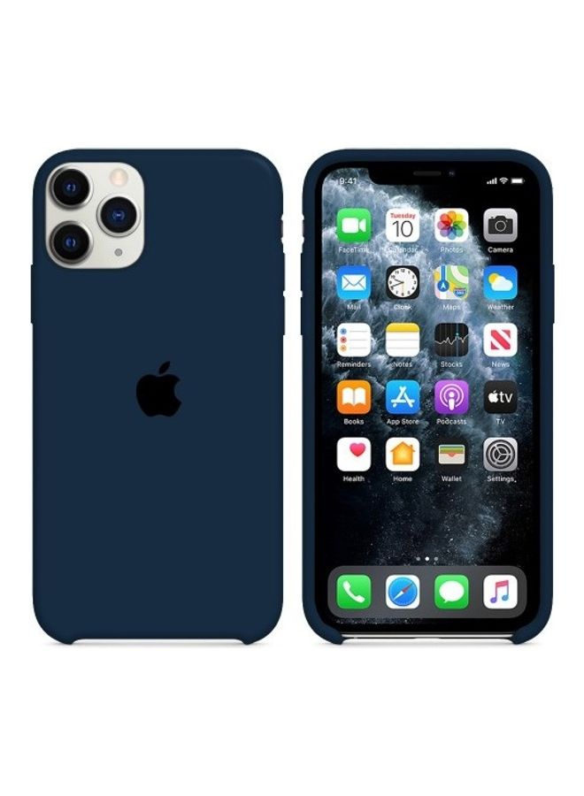 Protective Silicone Case Cover For Apple iPhone 12 Pro Dark Blue - Image 2