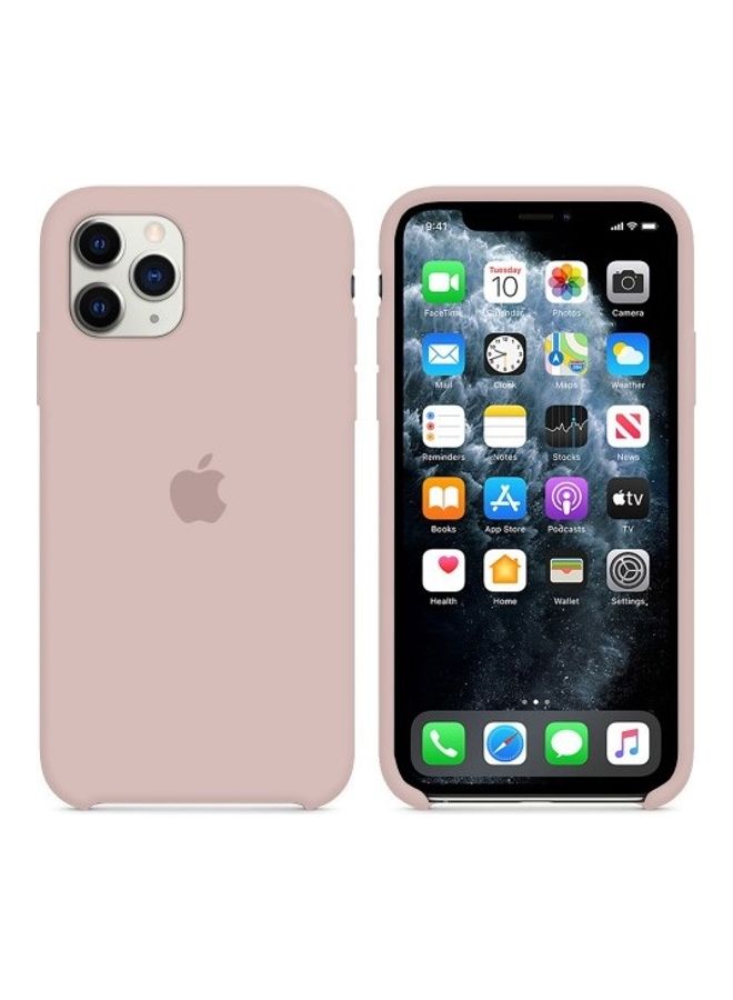 Protective Silicone Case Cover For Apple iPhone 12 Pro Pink Sand - Image 2