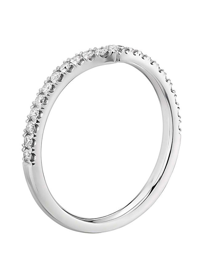 18 Karat White Gold 0.01Ct Diamond Studded Ring  - Image 2