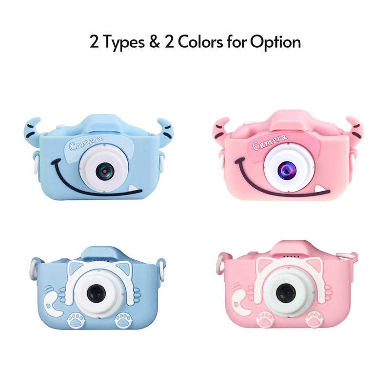 1080P 8MP 2 Inch Kids Digital Camera With Strap Charging Cable - Image 5