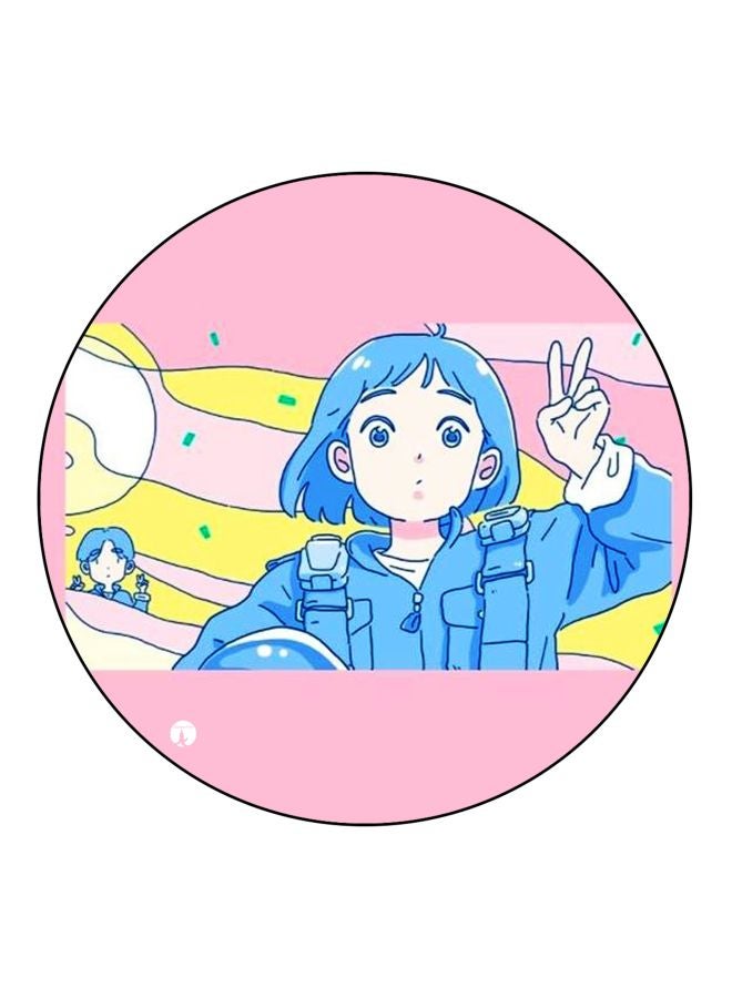 BP Cartoon Printed Fridge Magnet Pink/Bluee/Yellow 5.5cm - Image 1