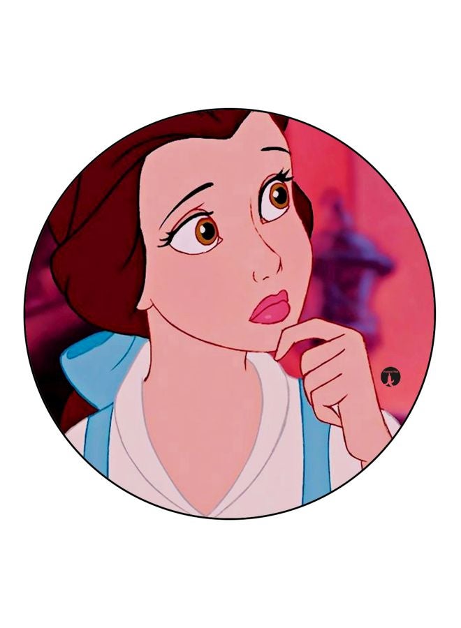 بي بي مغناطيس ثلاجة مُزين بطبعة فتاة بتصميم كرتوني وردي/ أبيض/ بني 5.5سم - Image 1