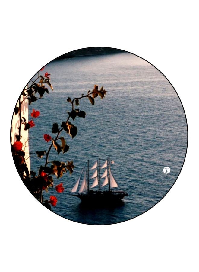 BP Ship Printed Fridge Magnet Blue/Red/Grey 5.5cm  - Image 1