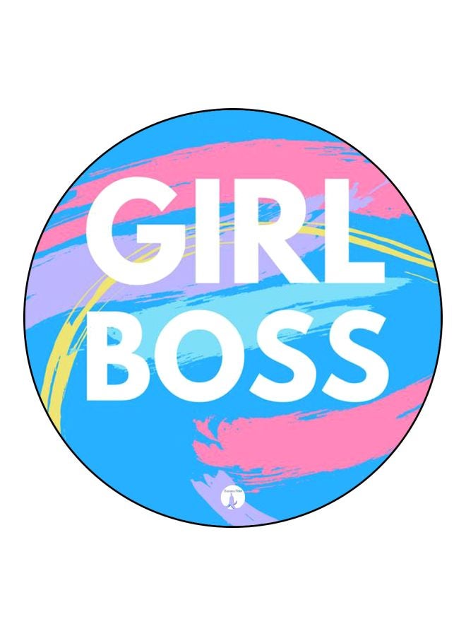 BP Girl Boss Printed Fridge Magnet Blue/Pink/White 5.5cm - Image 1