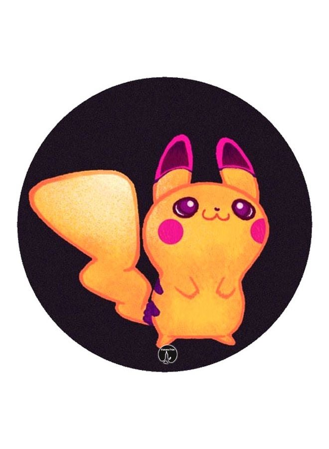 بي بي مغناطيس ثلاجة مُزين بطبعة شخصية بيكاتشيو أسود/ أصفر/ أرجواني 5.5سم - Image 1