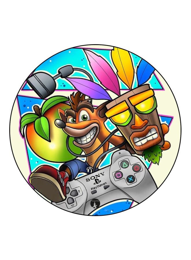 BP Cartoon Printed Fridge Magnet Brown/Green/Grey 5.5cm - Image 1
