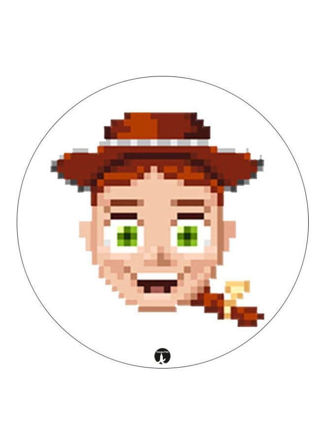 بي بي مغناطيس ثلاجة مُزين بطبعة بتصميم كرتوني أبيض/بني/ بيج 5.5سم - Image 1