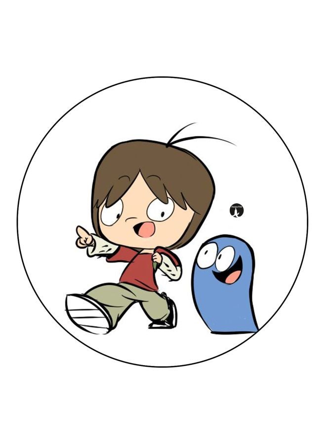 بي بي مغناطيس ثلاجة مُزين بطبعة بتصميم كرتوني أبيض/أزرق/بني 5.5سم - Image 1