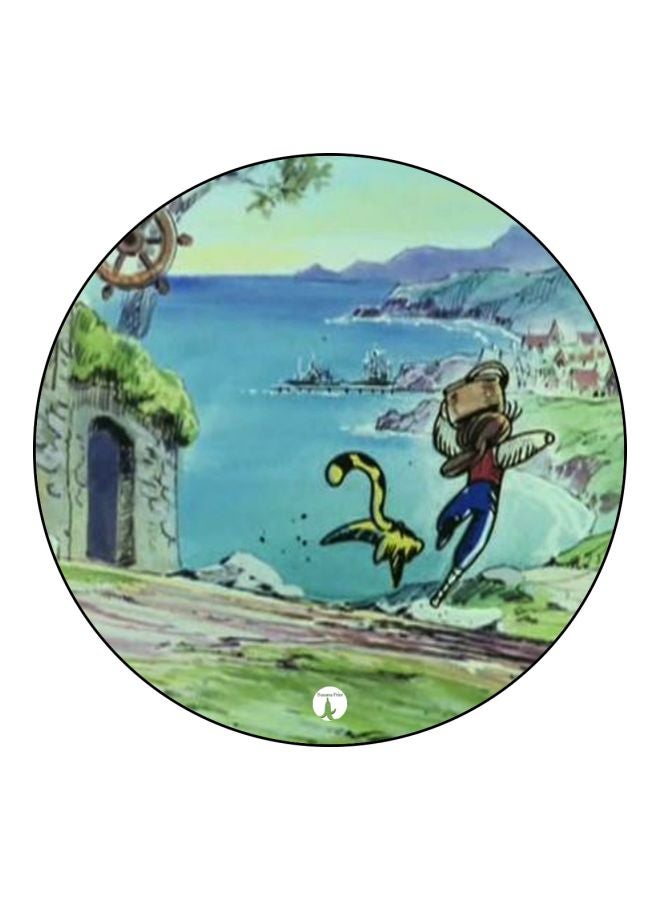 BP Cartoon Printed Fridge Magnet Blue/Green/Brown 5.5cm - Image 1