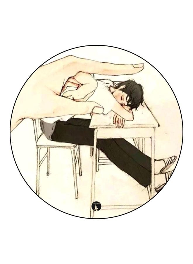 BP Cartoon Printed Fridge Magnet Beige/Black 5.5cm  - Image 1