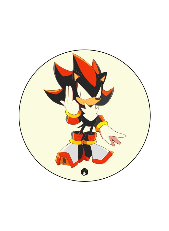 BP Cartoon Printed Fridge Magnet Beige/Red/Black 5.5cm - Image 1